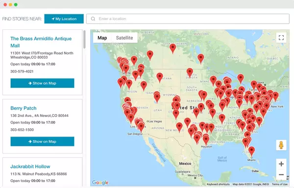 Store Locator design 1