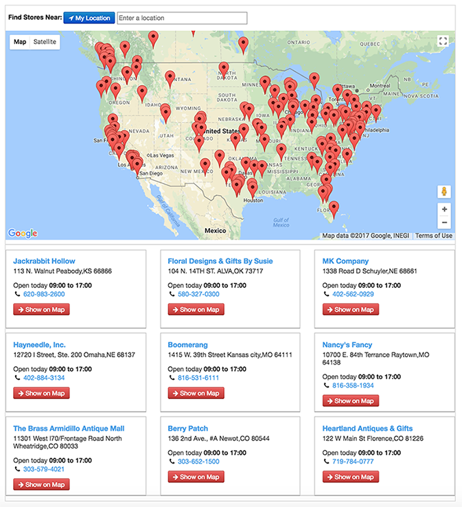 grid map launched layouts below stores